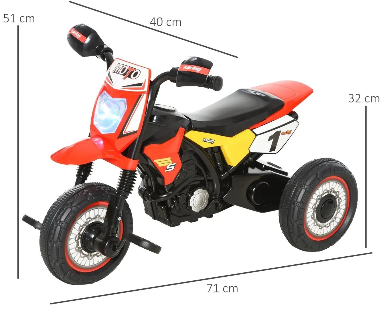 Tricicleta Homcom 370-095RD (Red)