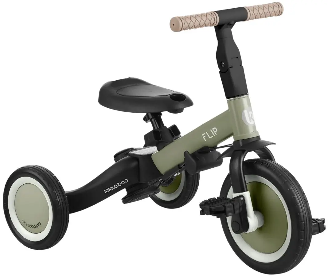 Tricicleta 5in1 KikkaBoo Flip (Army Green)