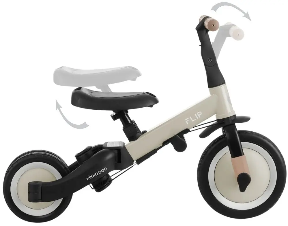 Трехколесный велосипед 5в1 KikkaBoo Flip (Beige)