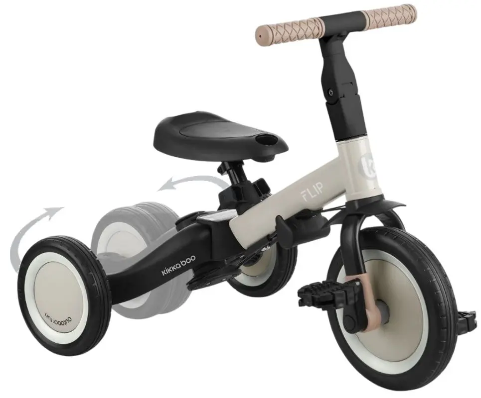 Трехколесный велосипед 5в1 KikkaBoo Flip (Beige)