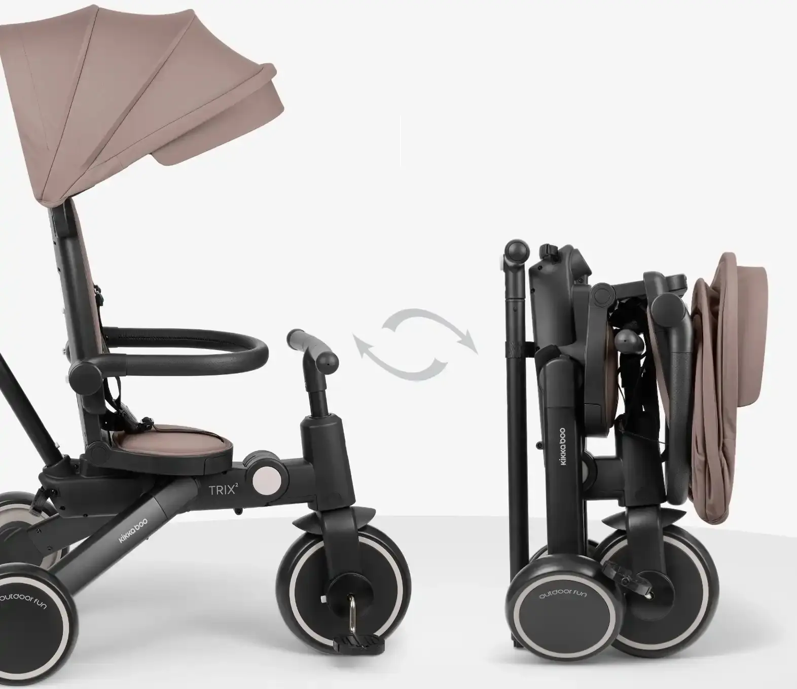 Tricicleta 8in1 Kikka Boo Trix 2 (Beige)