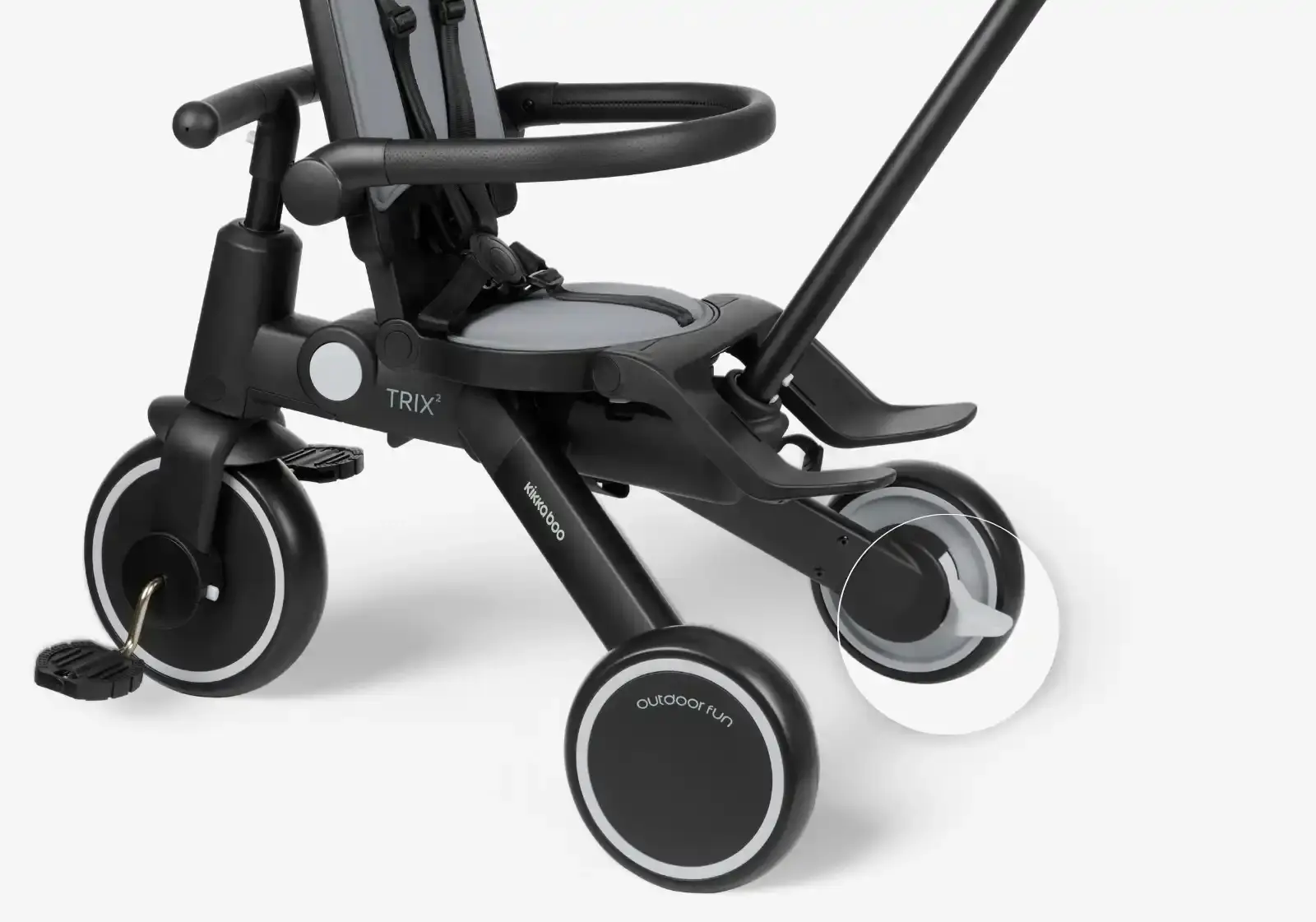 Tricicleta 8in1 Kikka Boo Trix 2 (Grey)