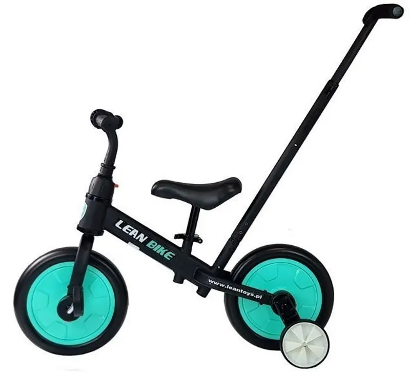 Трехколесный велосипед 3в1 Lean Bike 7679 (Black/Green)