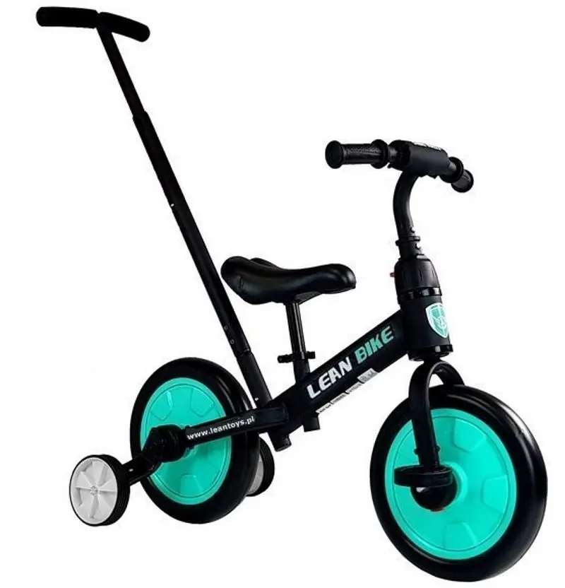 Трехколесный велосипед 3в1 Lean Bike 7679 (Black/Green)