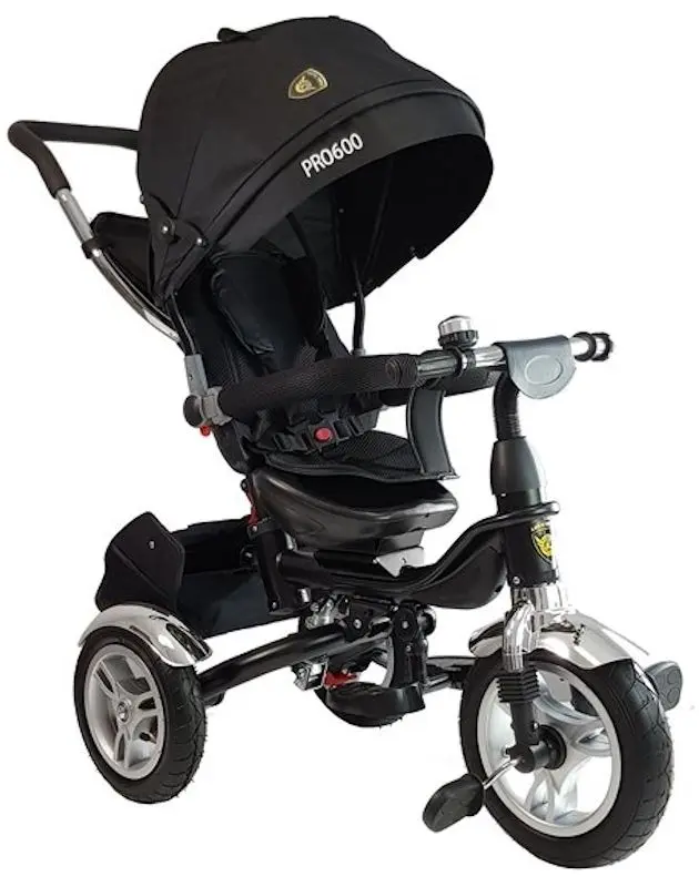 Трехколесный велосипед LeanToys PRO600 (Black)