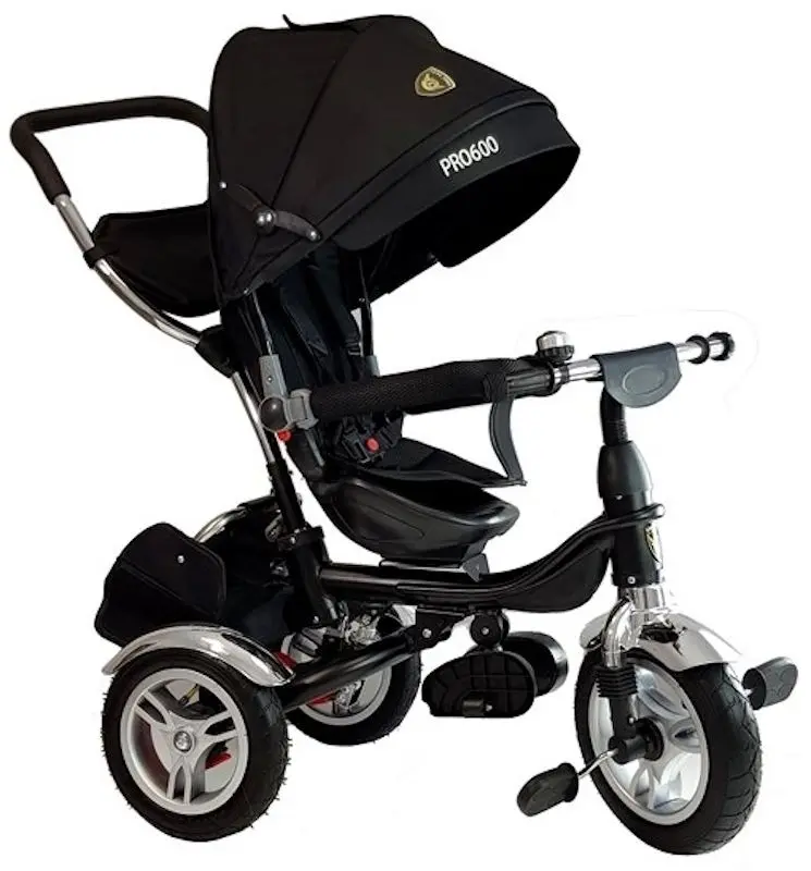 Трехколесный велосипед LeanToys PRO600 (Black)