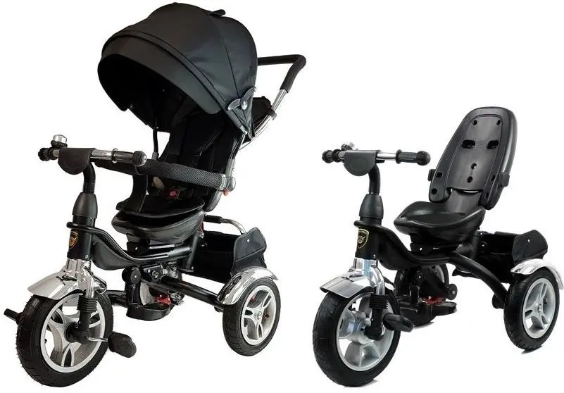 Трехколесный велосипед LeanToys PRO600 (Black)