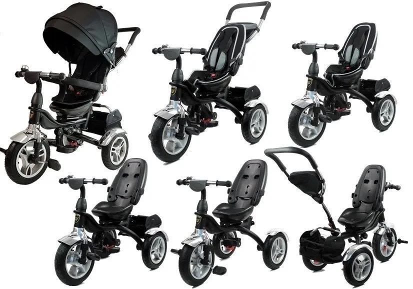 Трехколесный велосипед LeanToys PRO600 (Black)