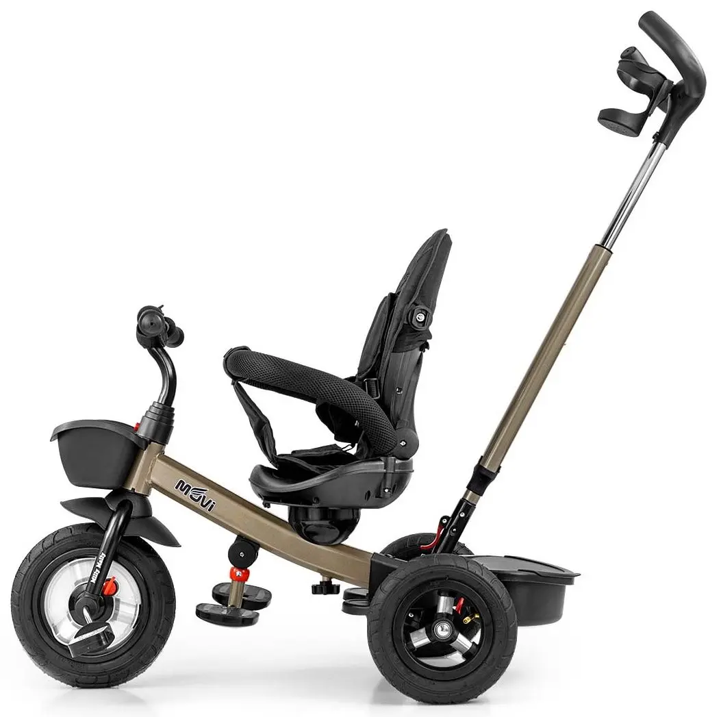 Tricicleta 5in1 Milly Mally Movi (Black/Gold) - 3