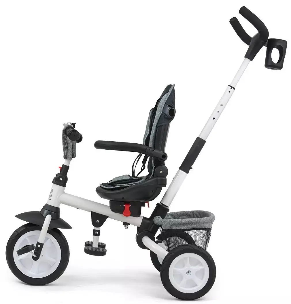 Tricicleta 6in1 Milly Mally Stanley Rubber (Grey) - 5
