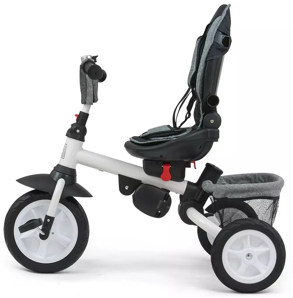 Tricicleta 6in1 Milly Mally Stanley Rubber (Grey) - 7