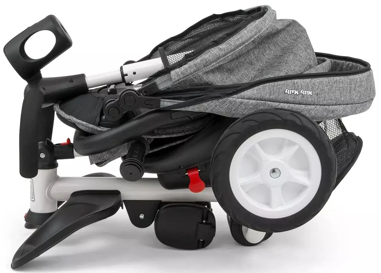 Tricicleta 6in1 Milly Mally Stanley Rubber (Grey) - 8