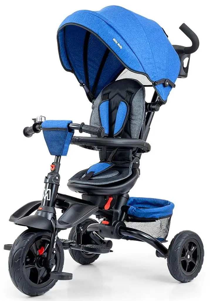 Tricicleta 6in1 Milly Mally Stanley Rubber (Navy/Black)
