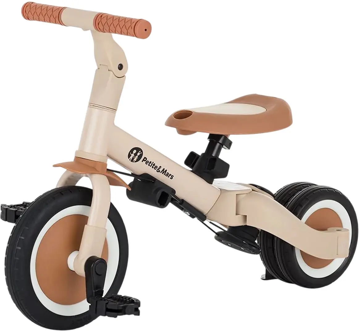 Трехколесный велосипед 5в1 Petite&Mars Turbo (Desert Sand)