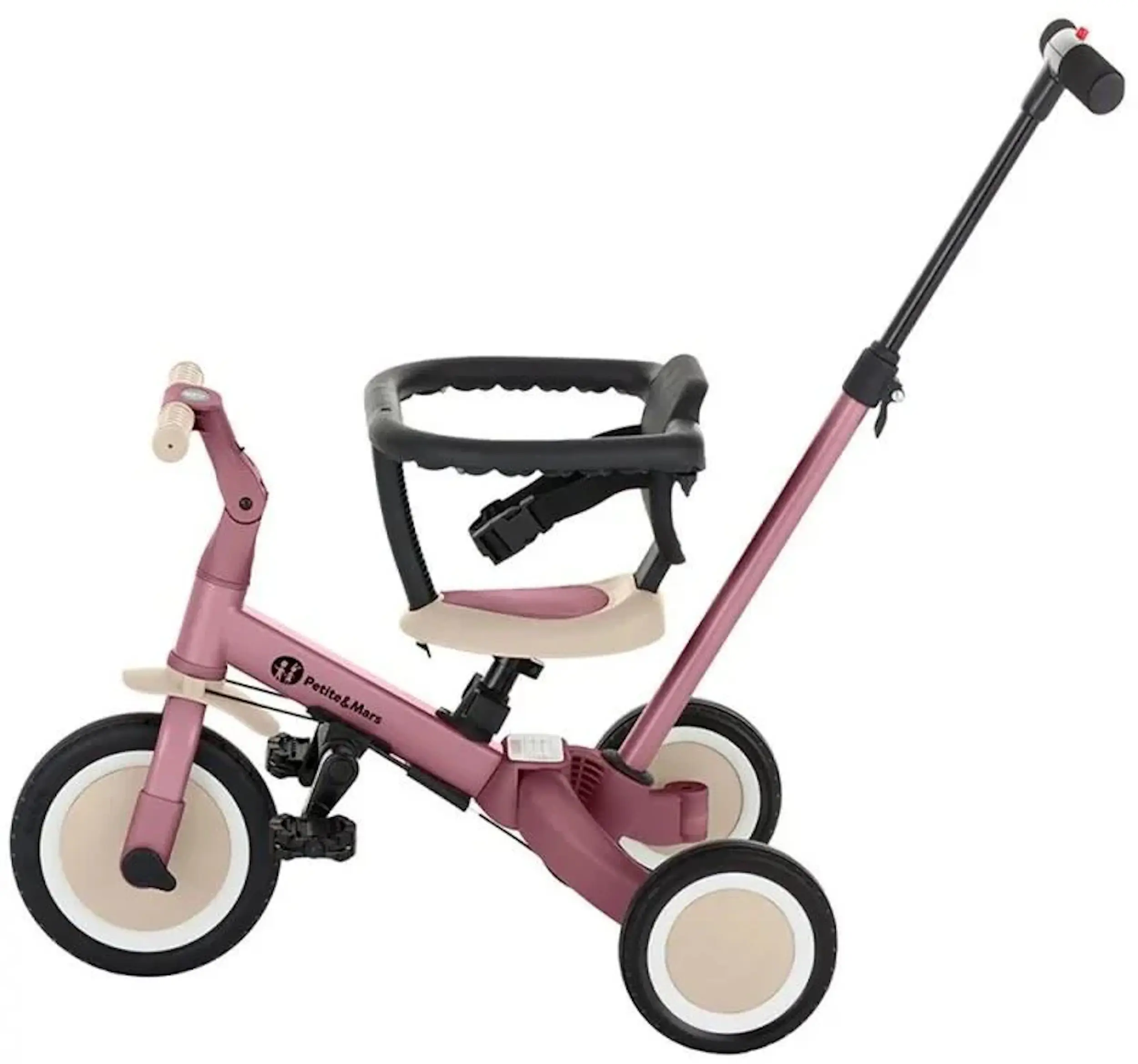 Трехколесный велосипед 5в1 Petite&Mars Turbo (Dusty Rose) - 4