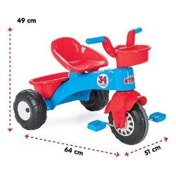 Трехколесный велосипед Pilsan Atom (Blue/Red) Thumb