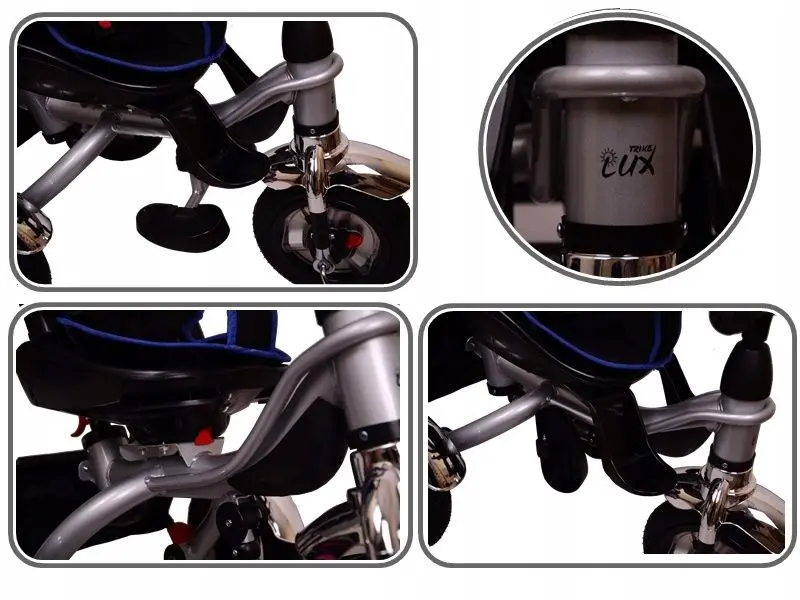 Трехколесный велосипед Playhouse Lux Trike (Blue/Black) - 4