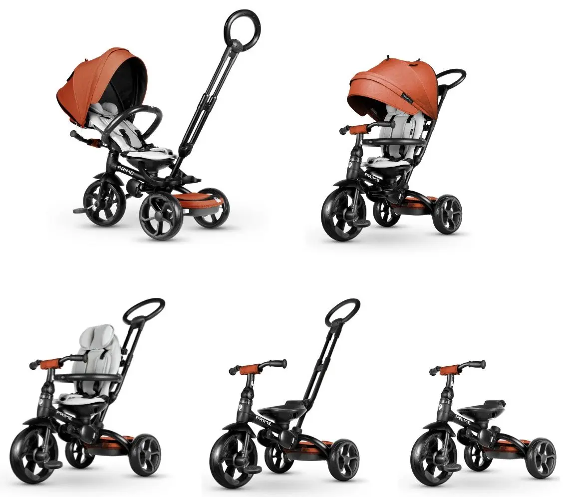 Tricicleta 6in1 Qplay New Prime (Orange) - 6