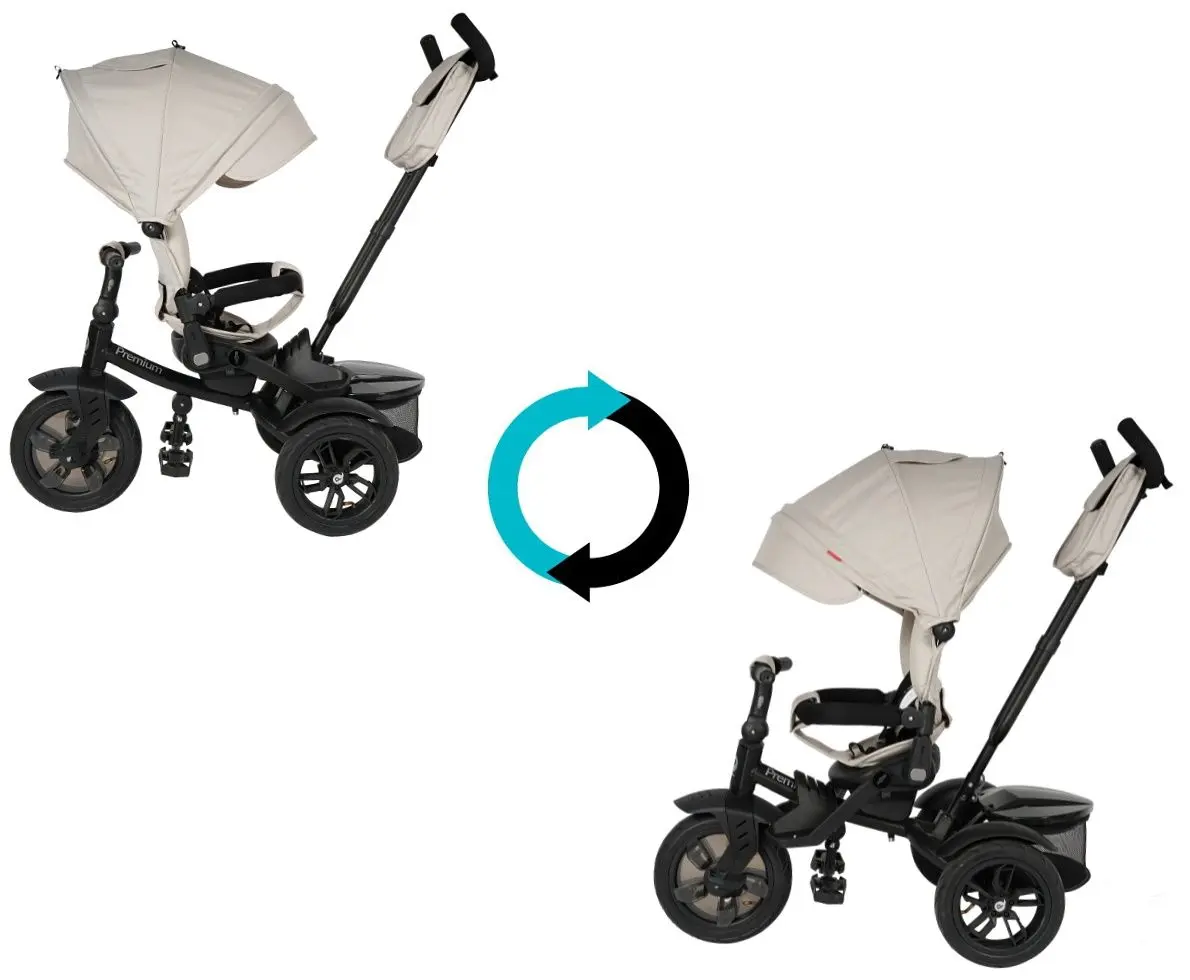 Трехколесный велосипед 6в1 Qplay Premium (Beige) - 7