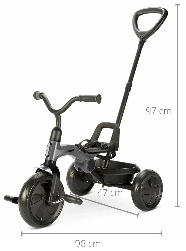 Трехколесный велосипед Qplay Ant Plus (Dark Grey) - 8