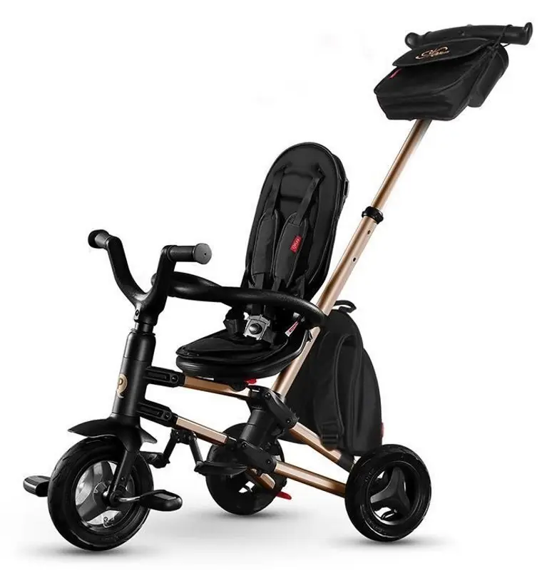 Tricicleta Qplay Nova Air Gold Limited Edition (Black/Gold) - 2