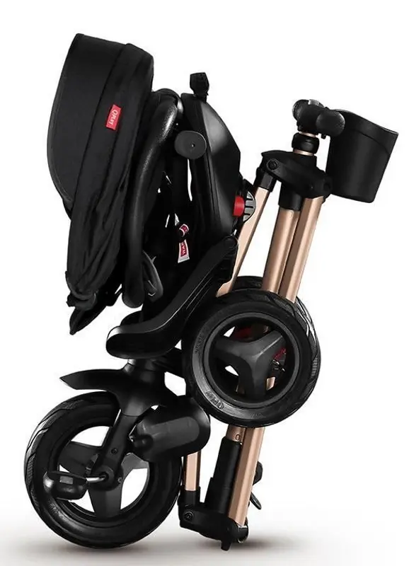 Tricicleta Qplay Nova Air Gold Limited Edition (Black/Gold) - 5