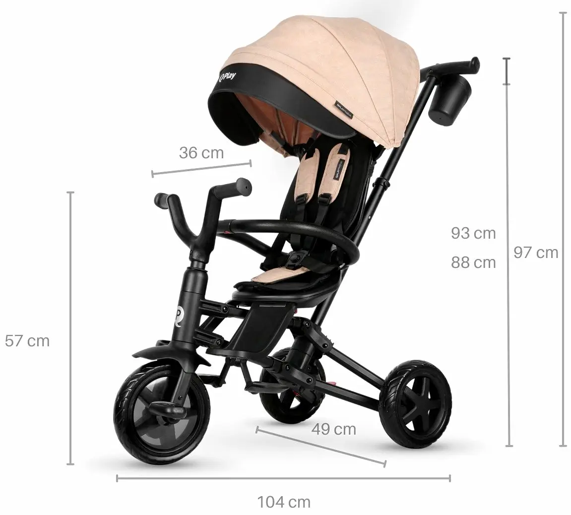 Трехколесный велосипед Qplay Nova Niello (Khaki) - 9