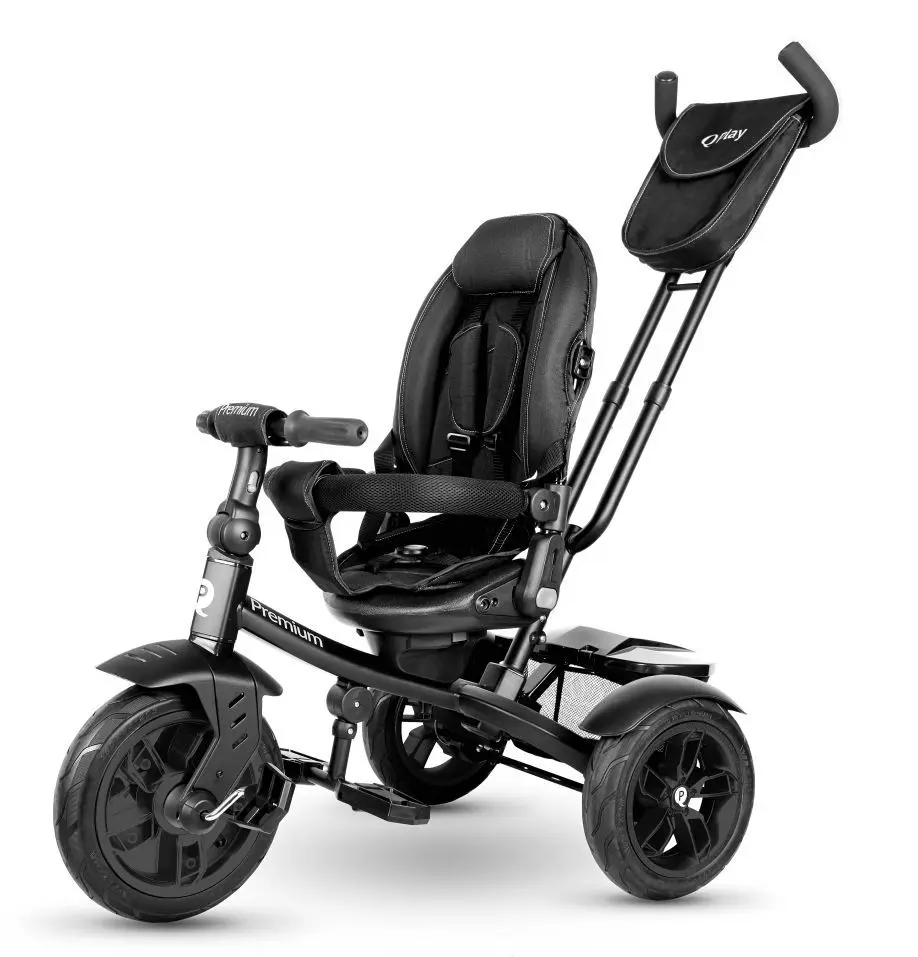 Трехколесный велосипед Qplay Premium (Black) - 6