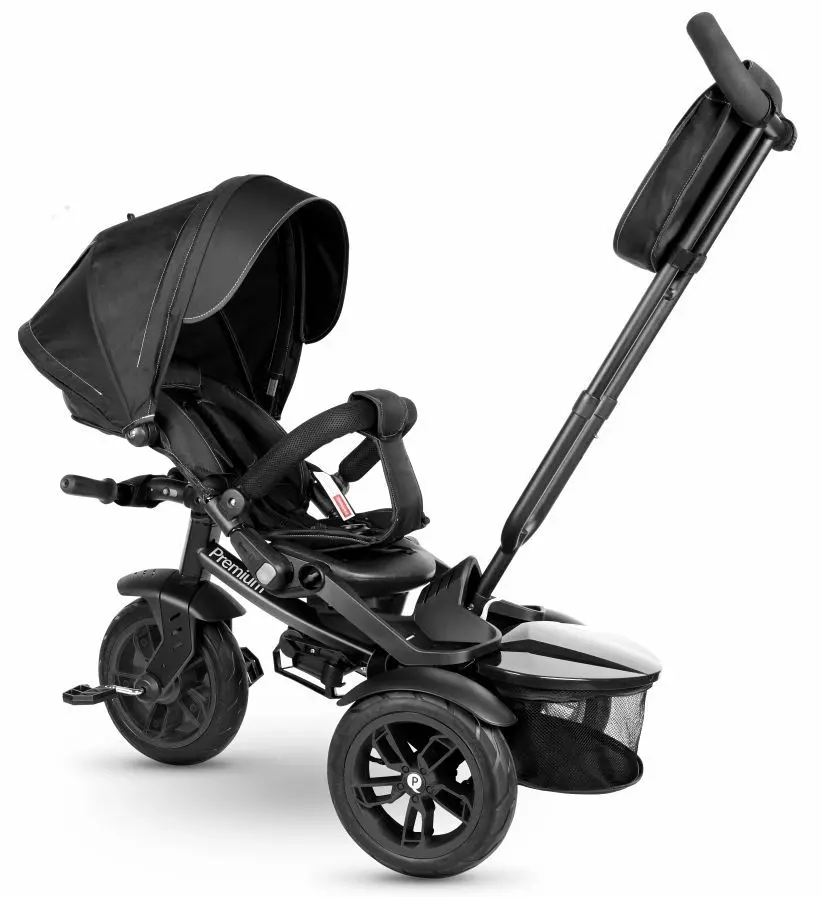 Трехколесный велосипед Qplay Premium (Black) - 5