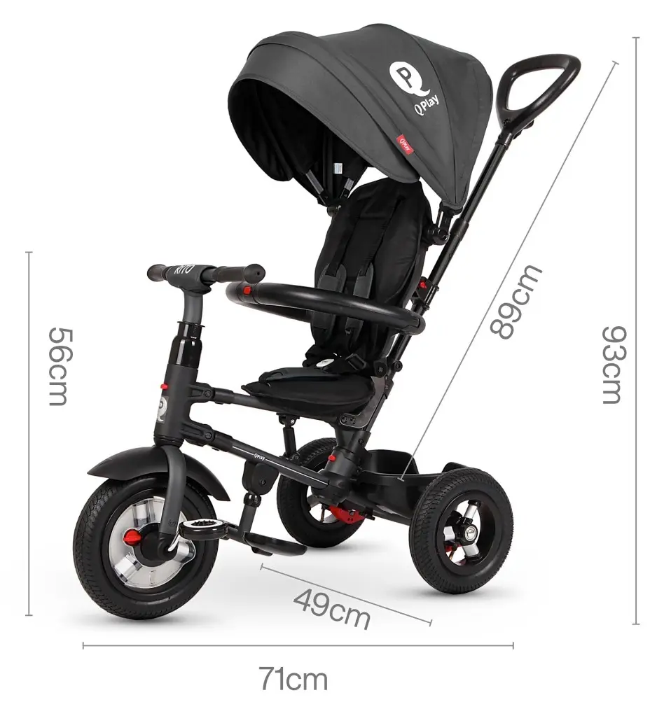 Tricicleta Qplay Rito Rubber (Purple)