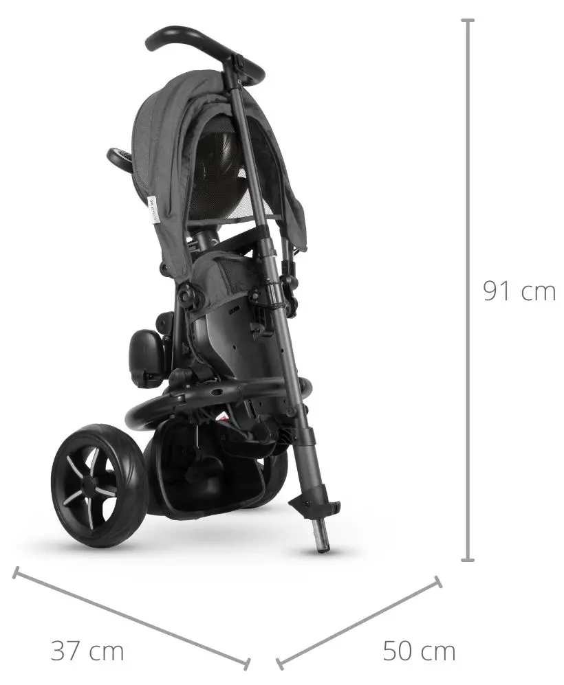 Трехколесный велосипед Qplay Rito Star (Black) - 10