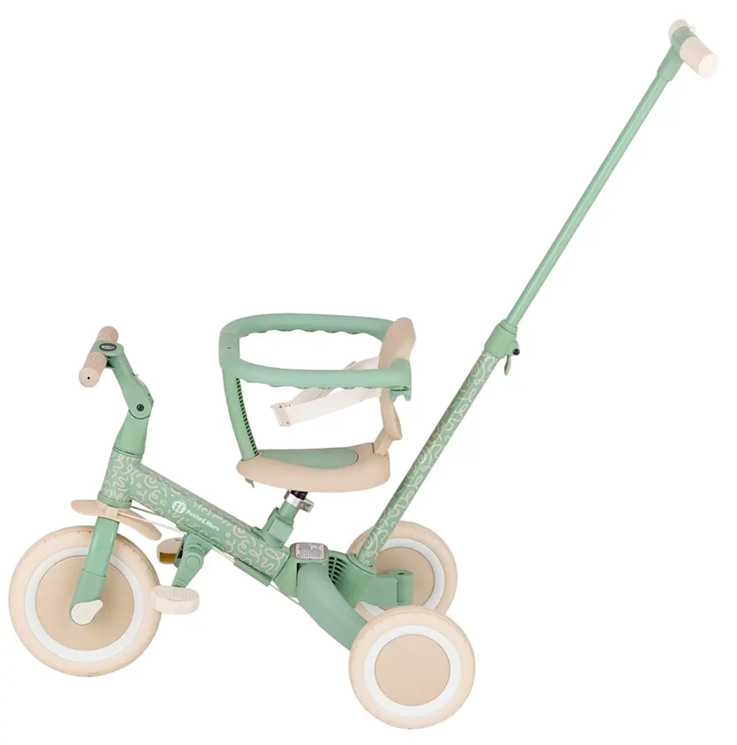 Трехколесный велосипед 5в1 Petite&Mars Turbo Plus (Green Twist)
