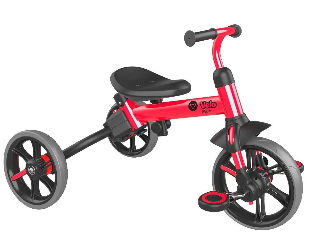 Трехколесный велосипед 4в1 Yvolution Y Velo Flippa (Red/Black) - 2
