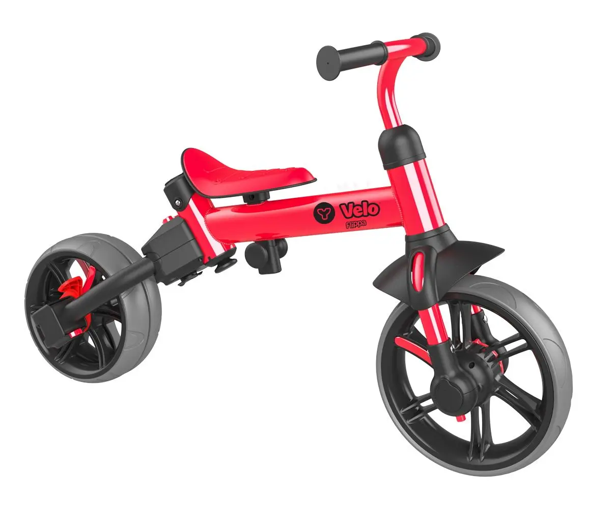 Трехколесный велосипед 4в1 Yvolution Y Velo Flippa (Red/Black) - 3