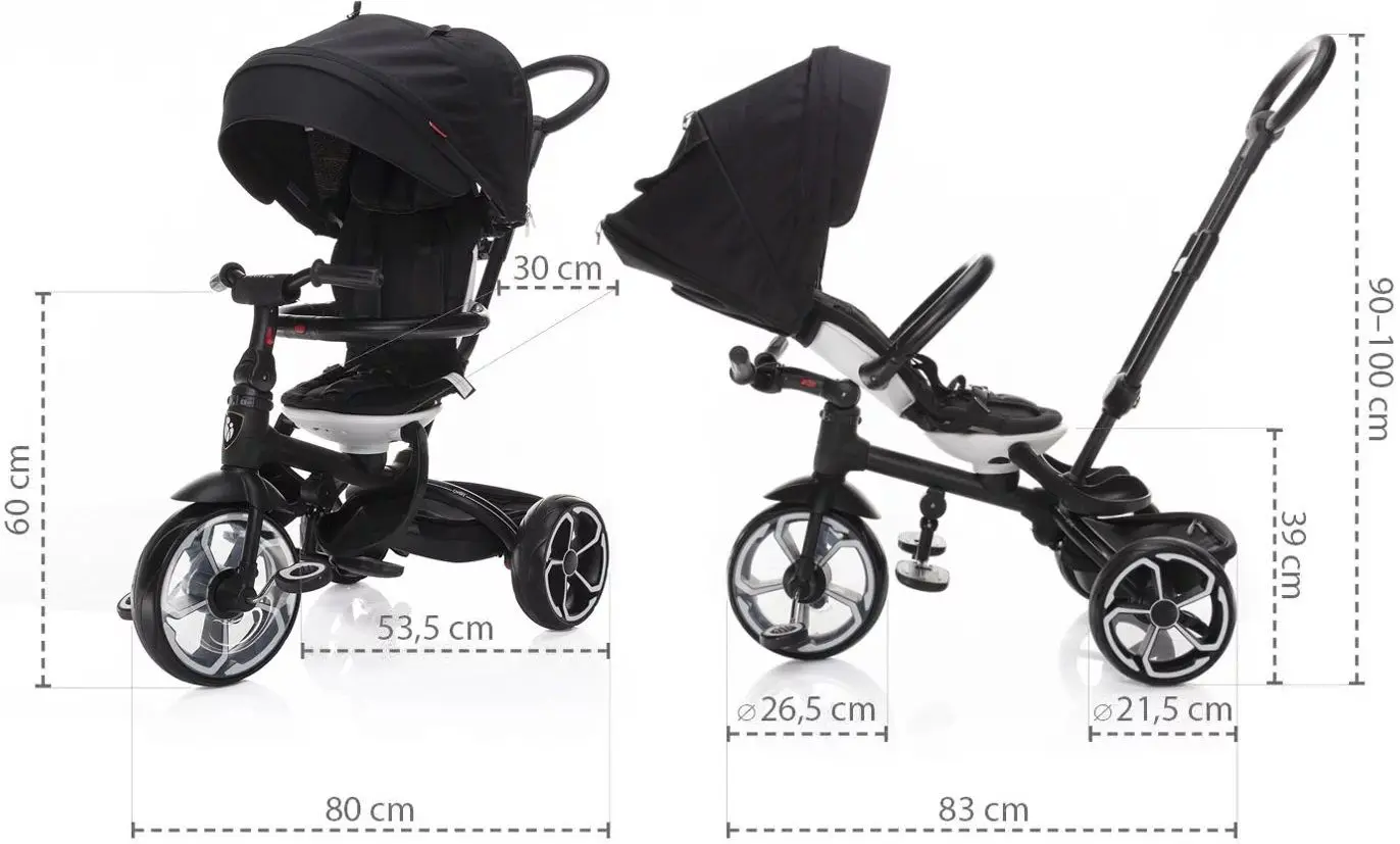 Трехколесный велосипед Zopa Prime (Grey) - 5