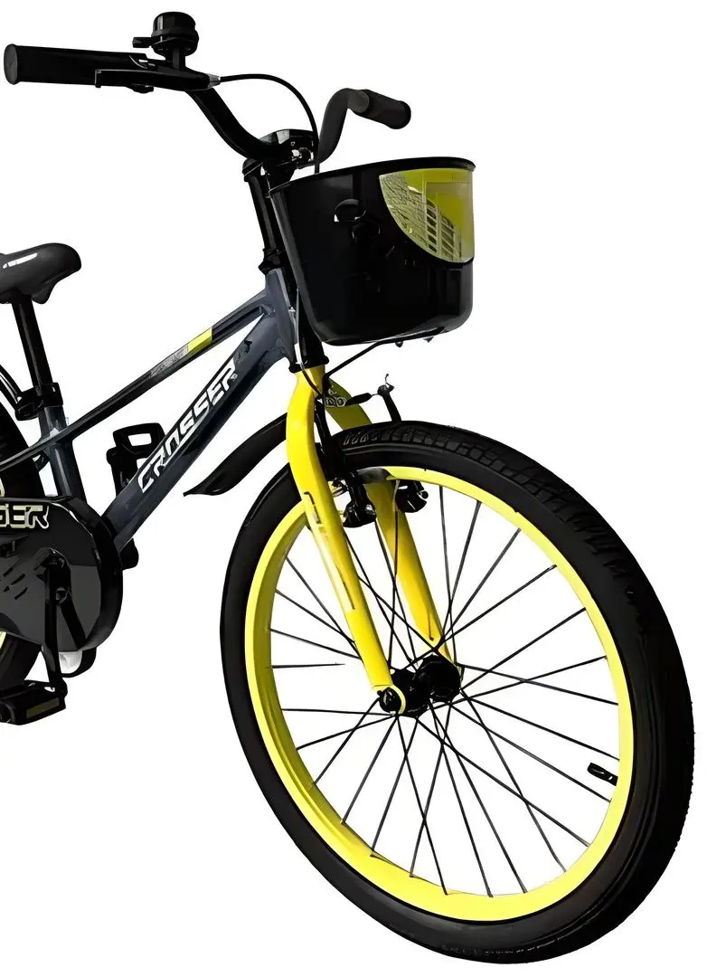 Велосипед Crosser Magnesium M-2 MTB 20 (Grey/Yellow) - 3