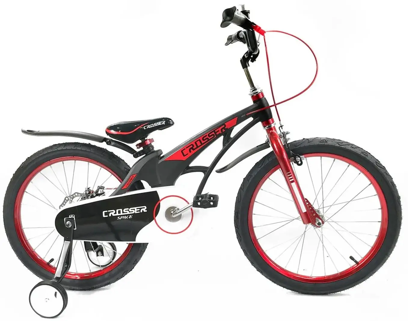 Bicicleta Crosser Space 20+2 (Black/Red)