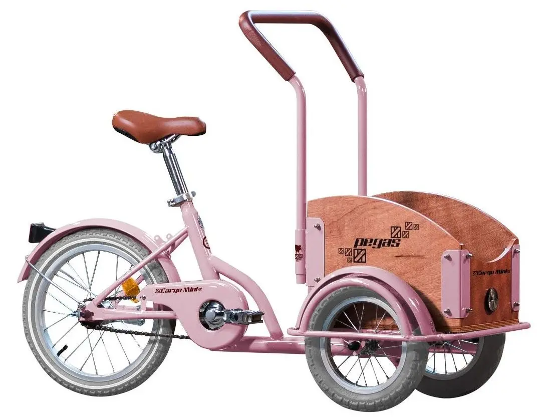 Велосипед Pegas Mini Cargo (Peony Pink)