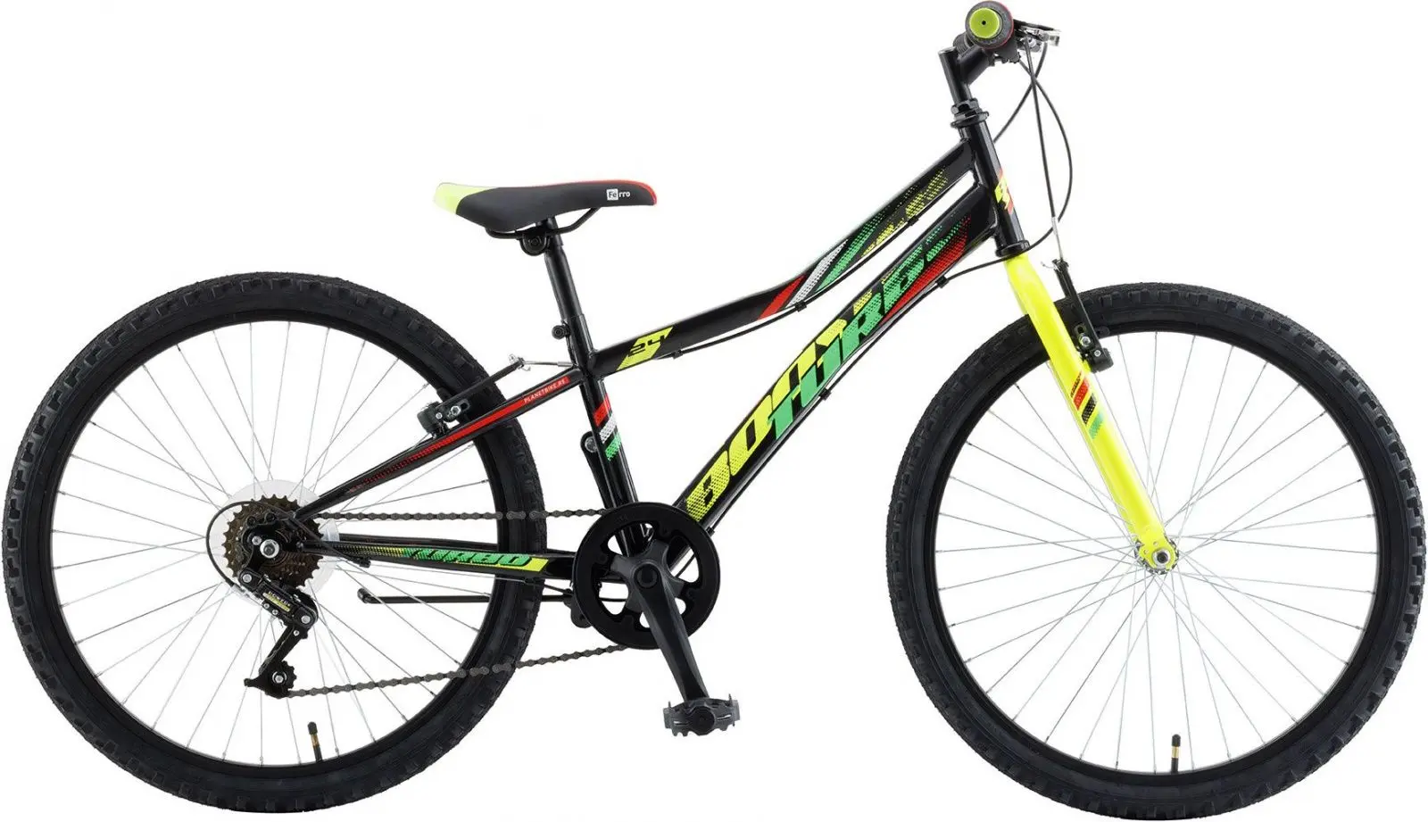 Bicicleta Polar Booster Turbo 24 (Black/Green)