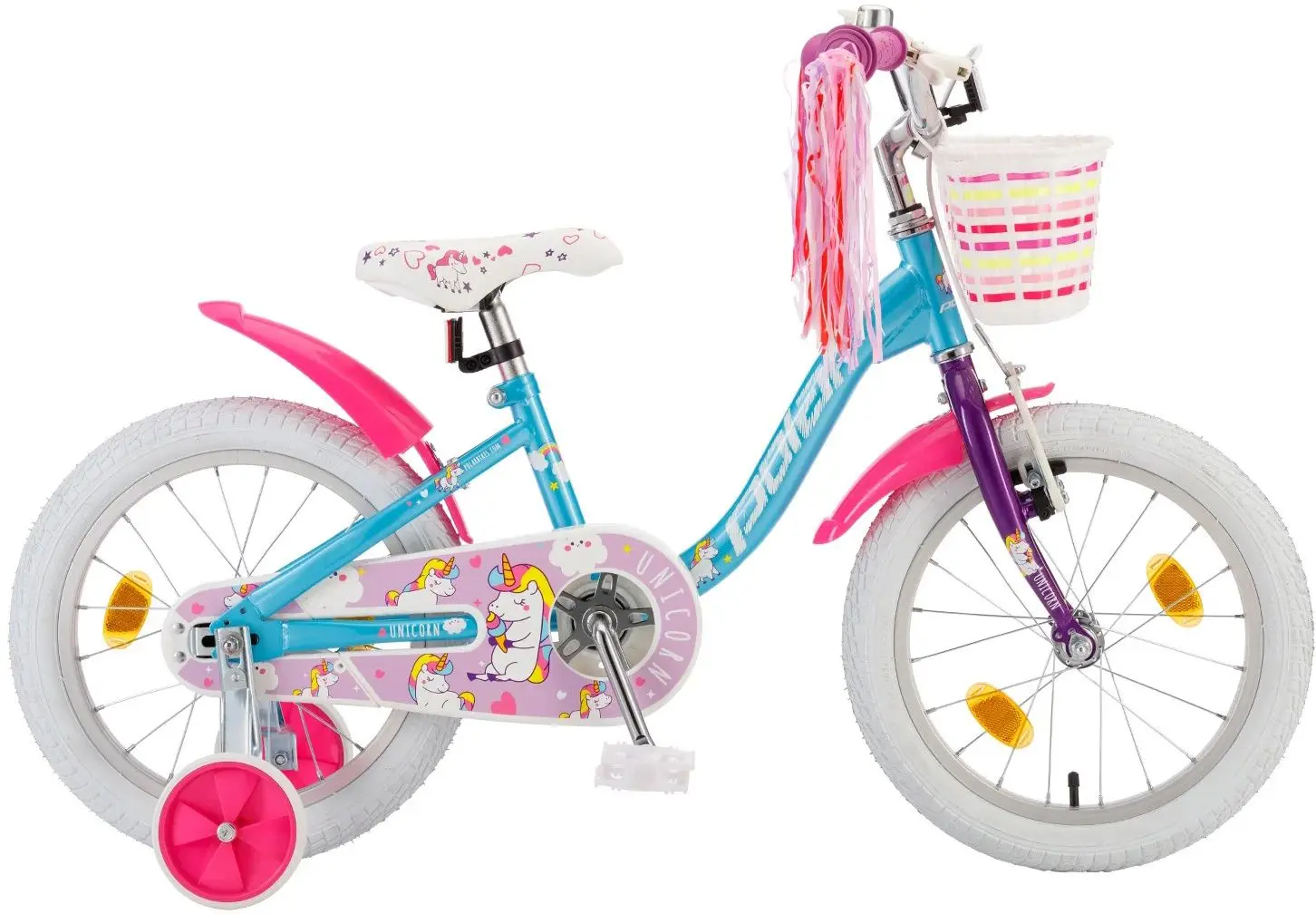 Bicicleta Polar Unicorn 16 (Blue/Pink)
