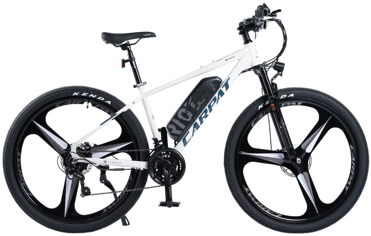 Bicicleta electrica Carpat Pioneer C27517E (White/Blue)