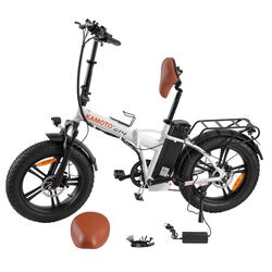 Bicicleta electrica Kamoto GT4 (White/Black) Thumb