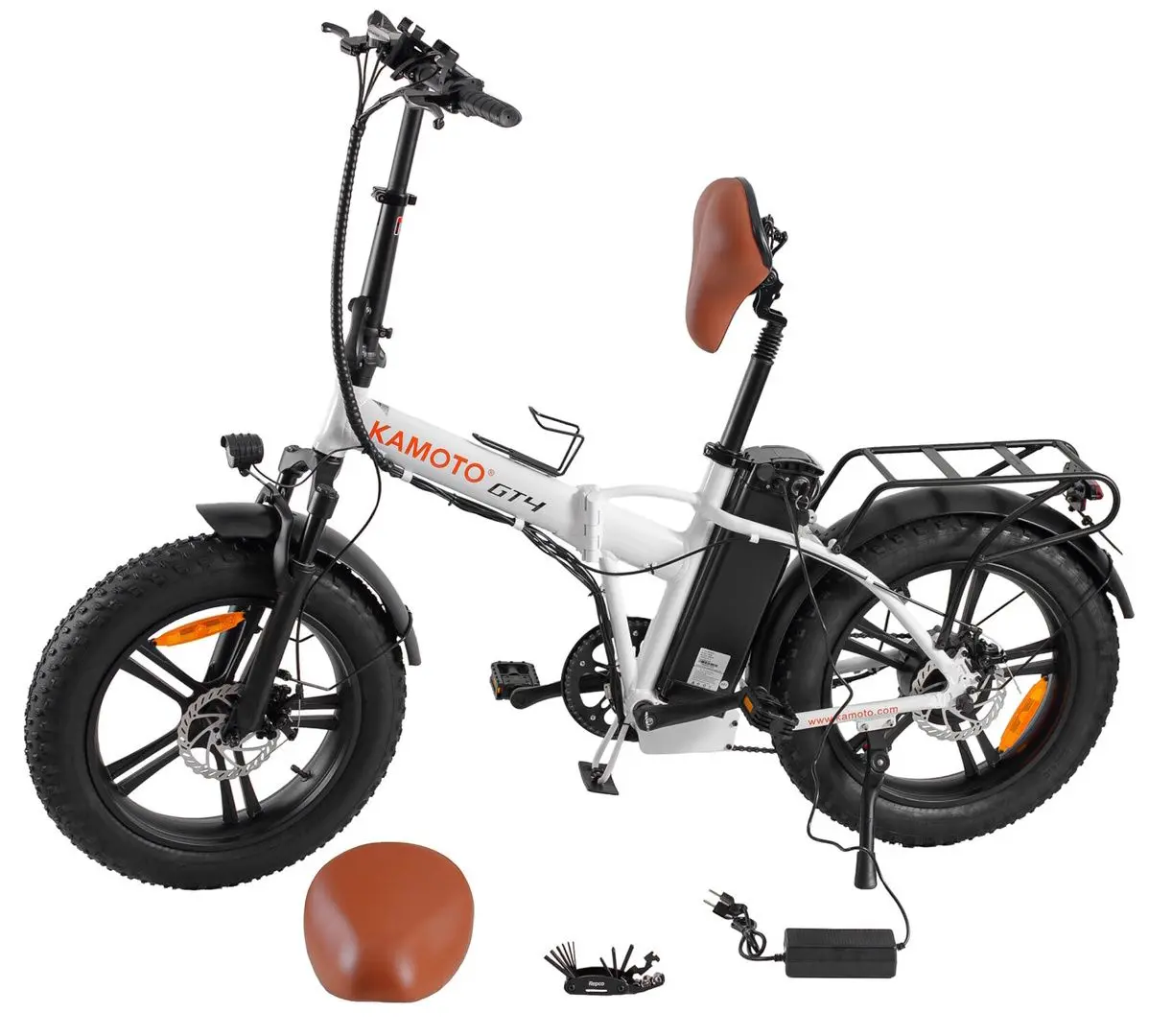 Bicicleta electrica Kamoto GT4 (White/Black)
