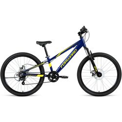 Велосипед Forward Rise 24 2.0 (Dark Blue/Yellow)