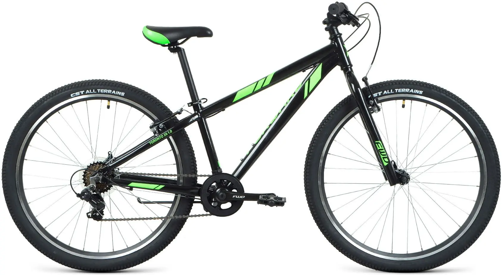 Bicicleta Forward Toronto 26 1.2 13 (Black/Bright Green)