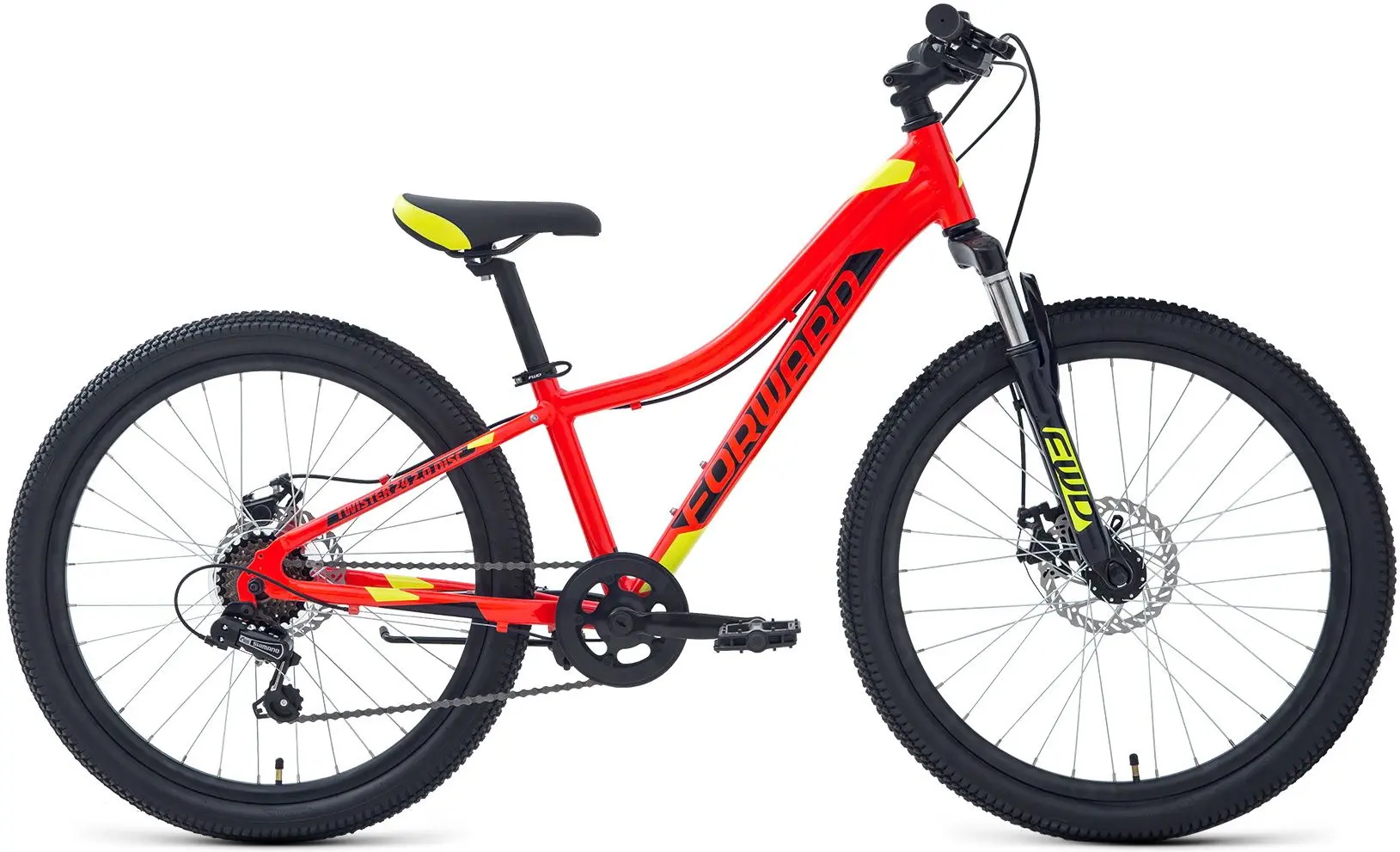 Велосипед Forward Twister 24 2.2 (Red/Bitter Lime)