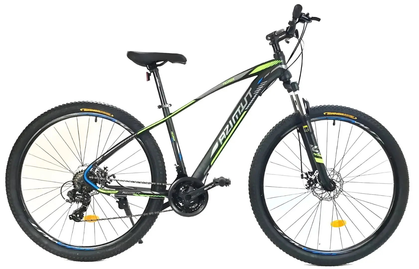 Велосипед Azimut Nevada R26 SKD (Black/Green)