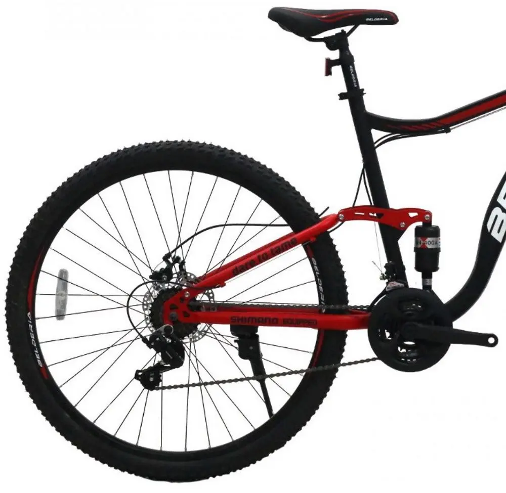 Bicicleta Belderia Camp XC 200 Double Suspension R29 GD-SKD (Black/Red)