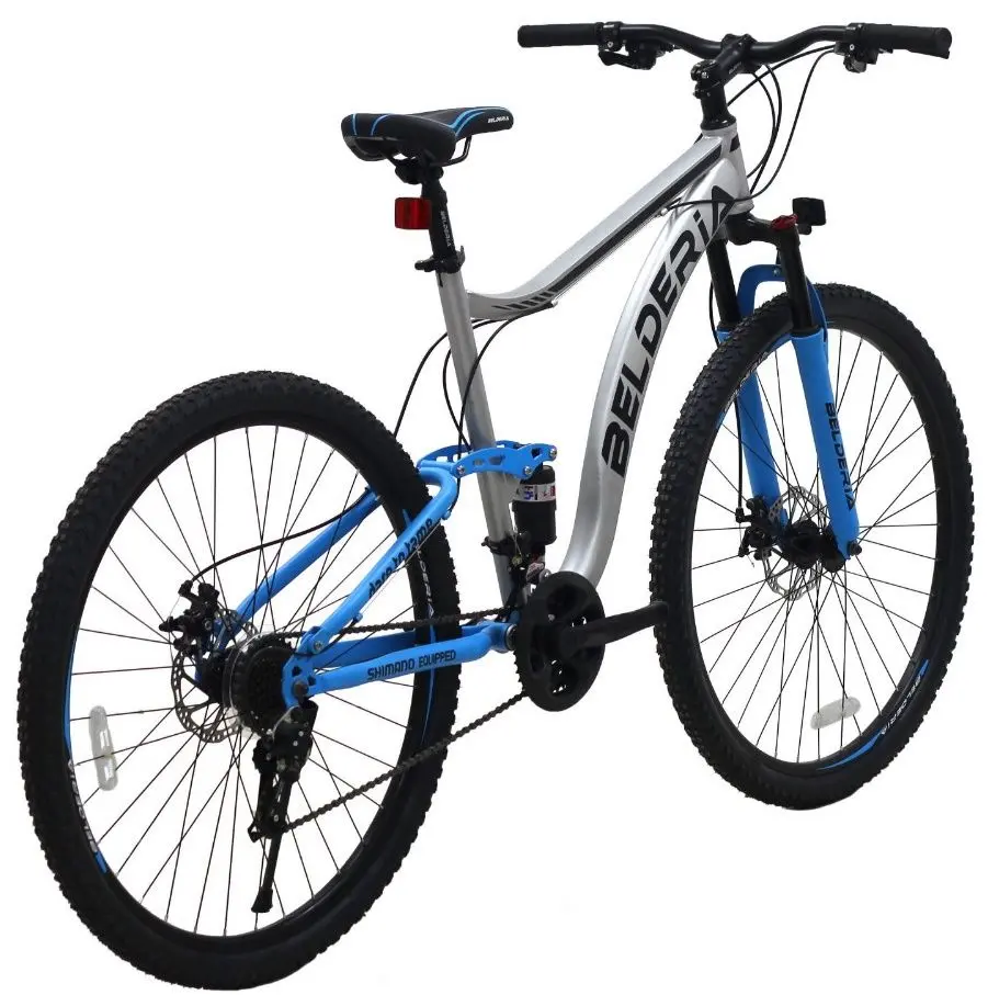 Bicicleta Belderia Camp XC 200 Double Suspension R29 GD-SKD (Grey/Blue)