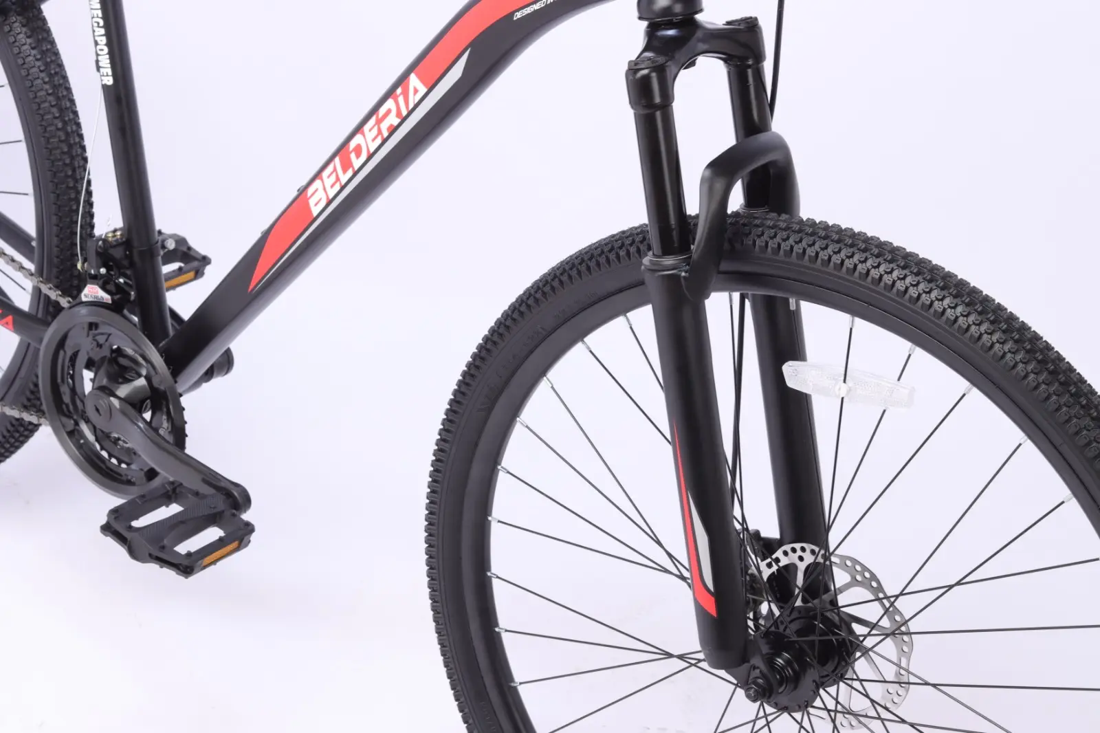 Велосипед Belderia Megapower 29 (Black/Red) - 4